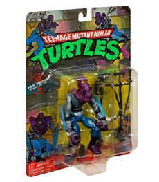 Teenage Mutant Ninja Turtles Classic Foot Soldier action figure in packaging with weapons.