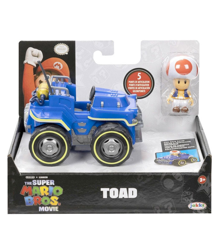 Super Mario Bros. Movie - Toad Kart and Figure