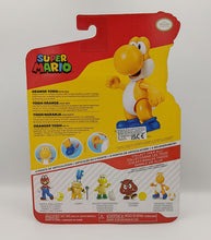 Load image into Gallery viewer, Super Mario Orange Yoshi 4 Inch Figure back of pack
