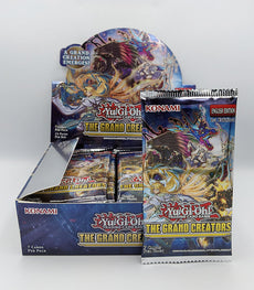 Yu-Gi-Oh! The Grand Creators Booster Pack pack and box